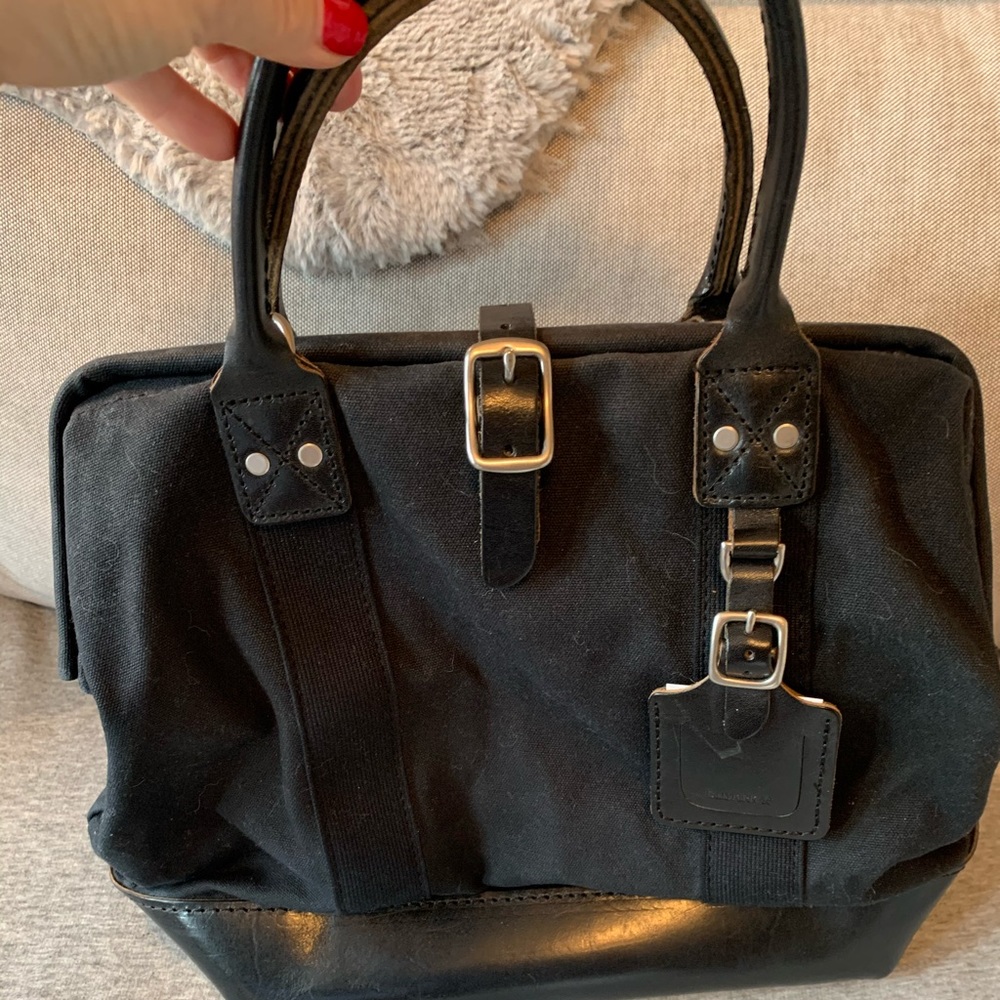 BillyKirk Canvas Satchel with Leather accents
